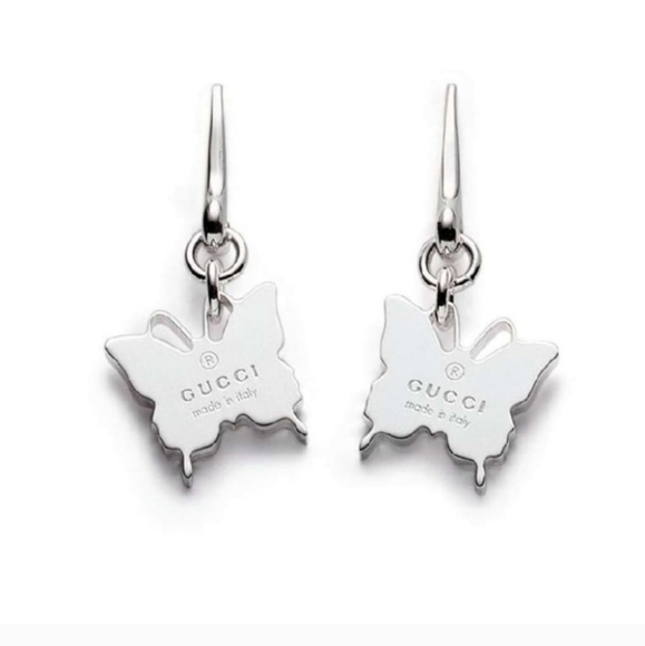 Gucci Butterfly Dangle Earings in Sterling Silver - Picture 7 of 8